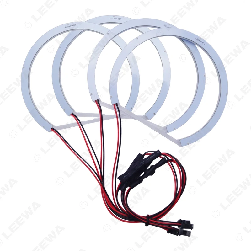 LEEWA 4X131mm автомобильные кольца для автомобиля хлопковые огни SMD светодиодные