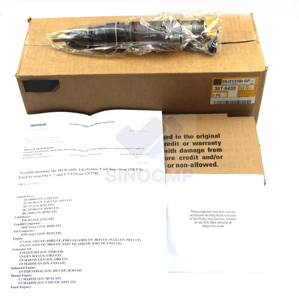 

Genuine Engine C9 330D 336D Diesel Fuel Injector 387-9433 3879433 for Excavator, 3 month warranty