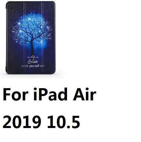QUWIND синий дерево непрозрачные мягкий сон проснуться чехол для iPad Mini 1234 iPad 234 iPad iPad воздуха 1 2 Pro 9,7 10,5 - Цвет: For iPad Air 2019