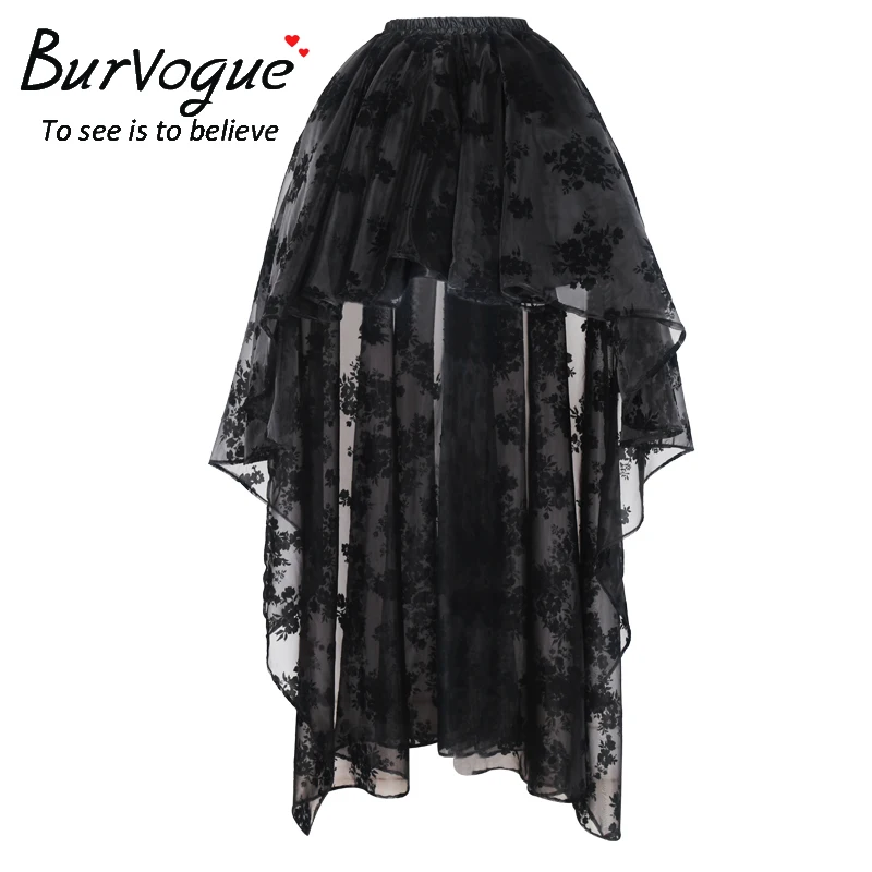 Burvogue Готический корсет без бретелек в стиле стимпанк сексуальное кружевное
