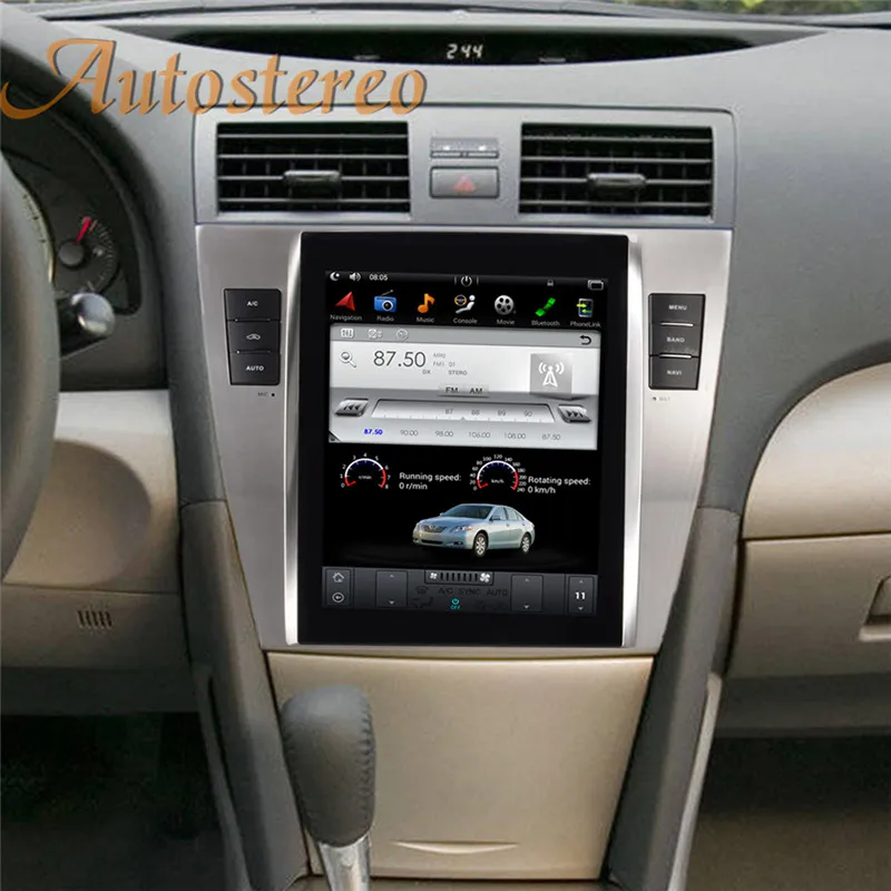 Tesla стиль автомобиля gps навигация для TOYOTA CAMRY 2007-2011 авто стерео Мультимедиа без DVD плеер радио магнитофон головного устройства Sat