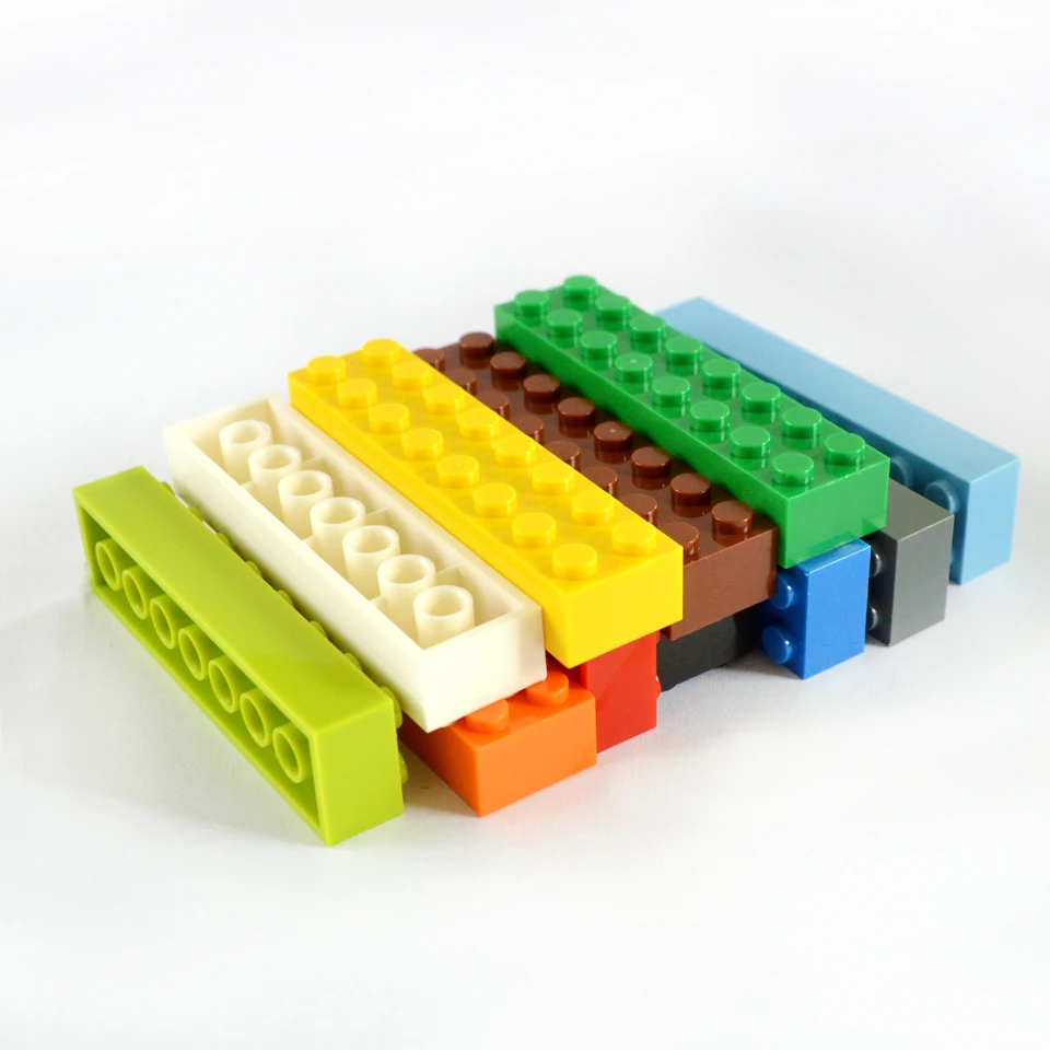 Строительные блоки Smartable 2X8 детали сделай сам с логотипом креативные игрушки для