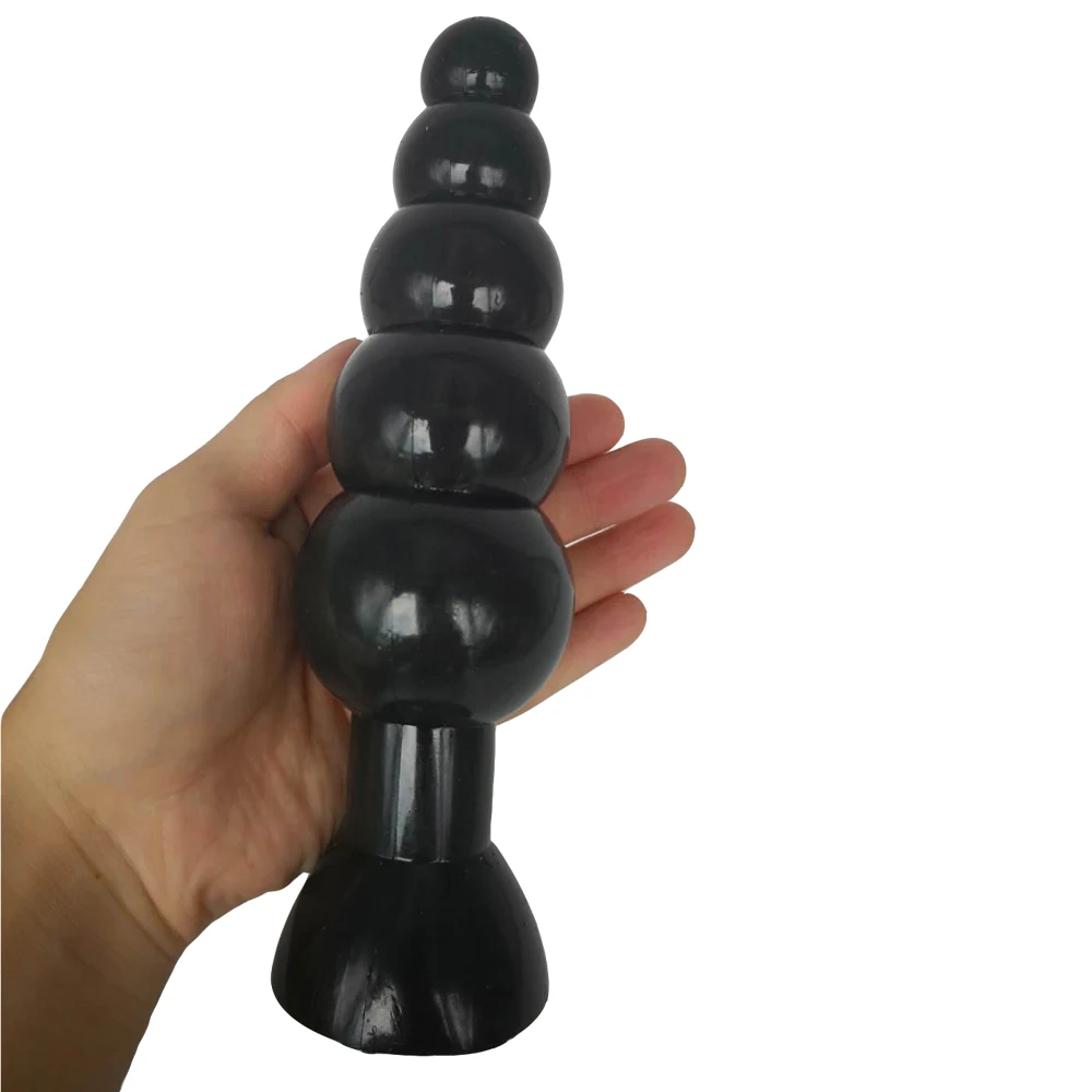 HOWOSEX Soft huge Anal beads with Suction Cup Large Butt Plug Prostate Adult Sex Toys for Men Gay Woman Erotic | Красота и здоровье