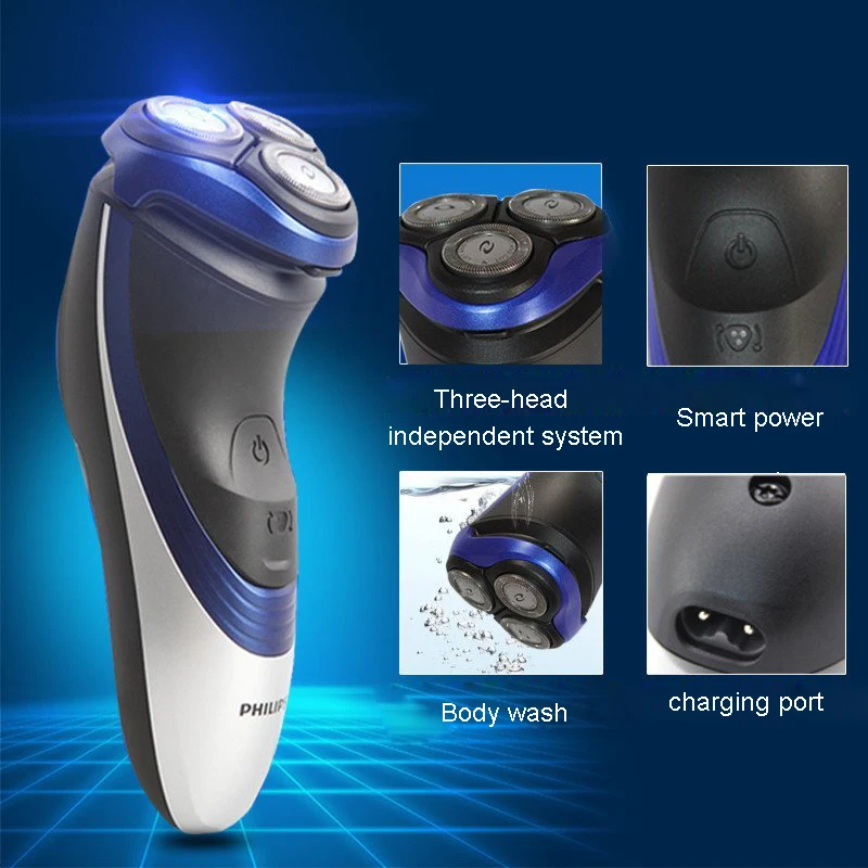 Бритва Philips серии 3000 перезаряжаемая электробритва PT726 черная с корпусом IPX7 Водонепроницаемая Удобная режущая система