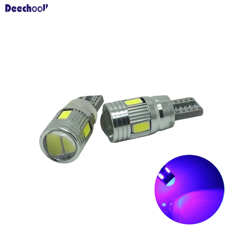 T10-6SMD-Blue Deechooll 2 шт Canbus светодиодный T10 W5W зазор парковочный светодиодный светильник для Volkswagen VW Eos Golf New Beetle Passat Polo Scirocco - Испускаемый цвет: T10-6SMD-Blue