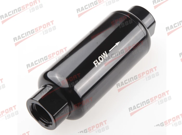 3/8&quot NPT Female Black Anodised Billet Magnetic High Flow Fuel Filter 100 Micron | Автомобили и мотоциклы
