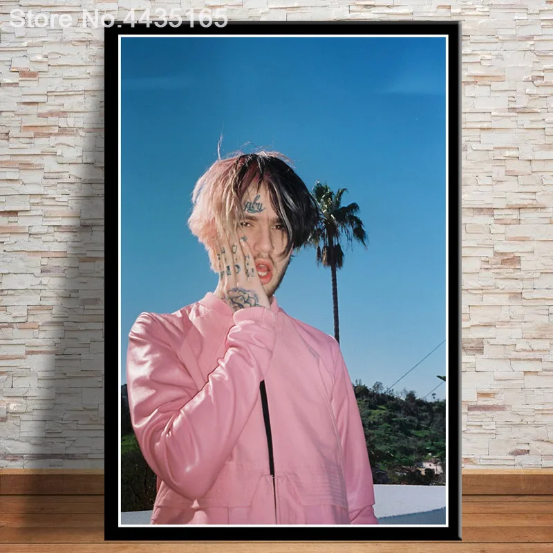 Прозрачный Lil Peep Poster холст живопись современная спальня современные картины для украшения Вдохновленный минимализм для домашнего декора плакаты и принты - Цвет: Прозрачный