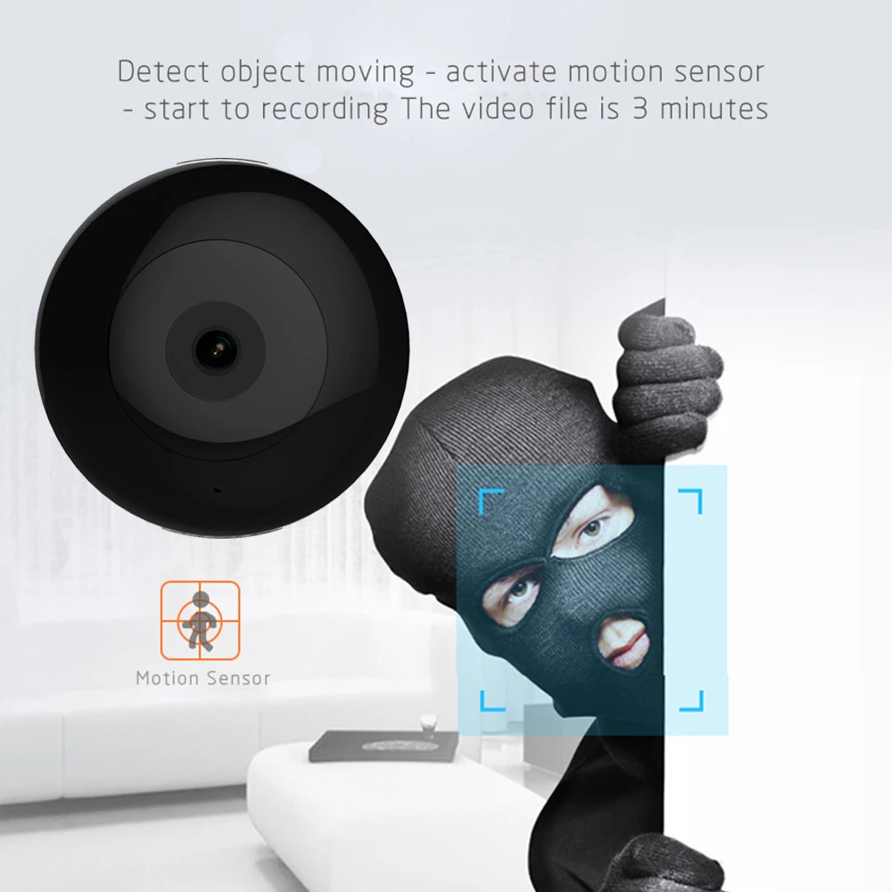 Мини камера Camsoy C2DV Wifi 1080P FULL HD портативная Экшн с детектором движения