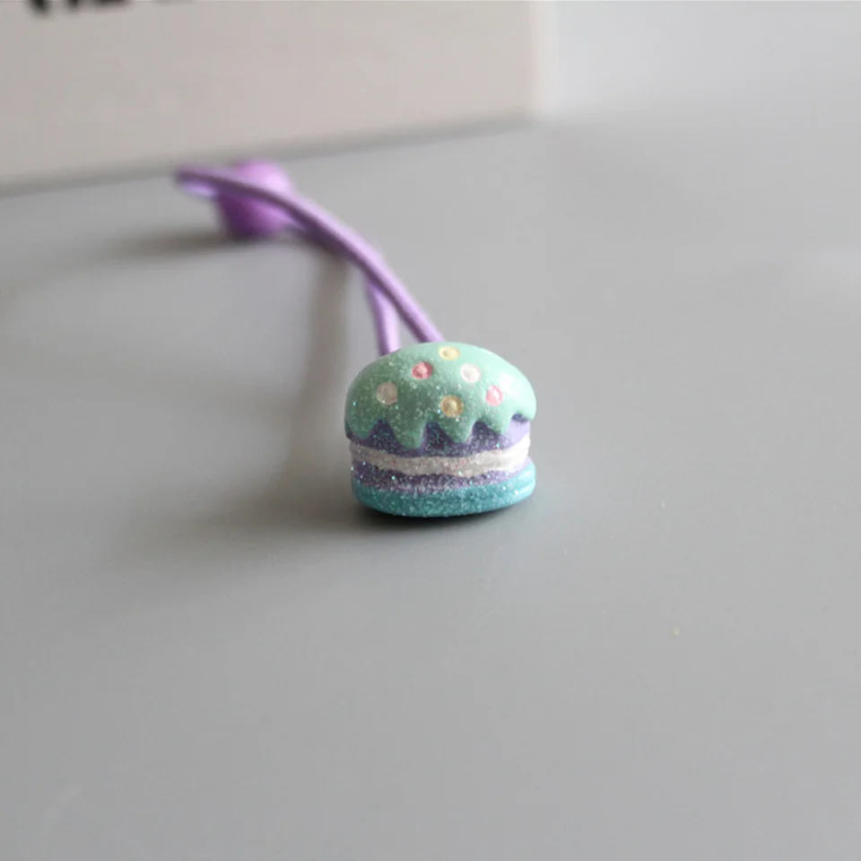 Милые резинки для волос в виде мороженого гамбургера держатели конского хвоста