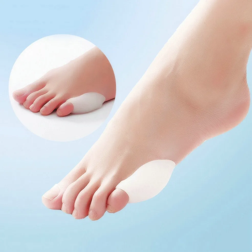 

10Pairs Silicone Toe Separator Gel Thumb Valgus Pedicure Little Toe Bunion Protetor Joanete Adjuster Pain Relief Foot Care Tool