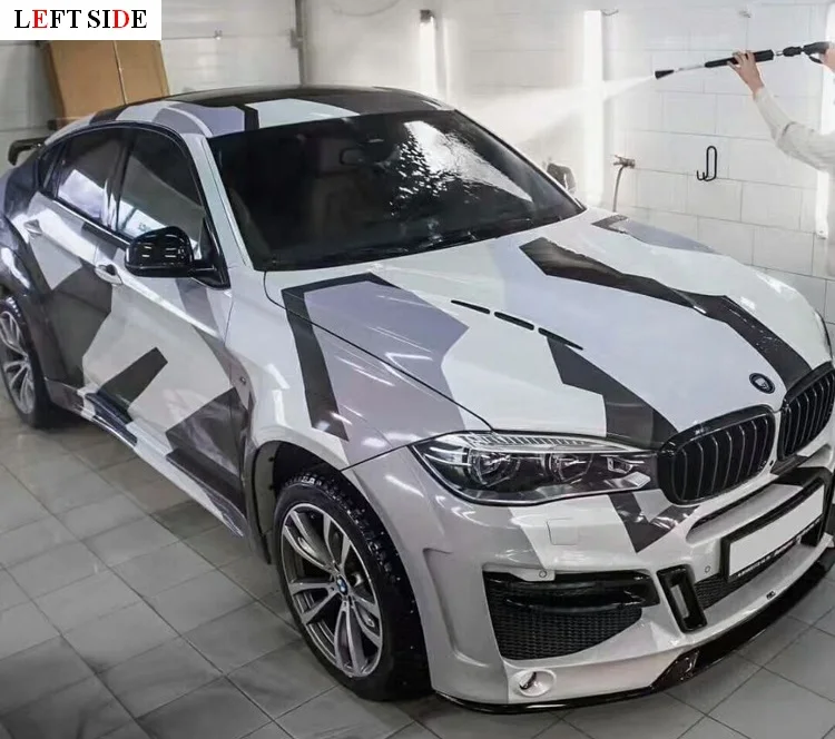 LEFT SIDE Car Stickers Custom Made Car-Styling Body Decoration Racing Decal Suit Auto Accessories Camouflage Vinyl | Автомобили и