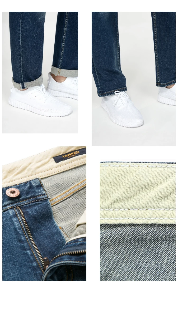JackJones мужские эластичные мужские джинсы хлопковые джинсовые широкие брюки подходят брюки бренд Мужская одежда 219132584