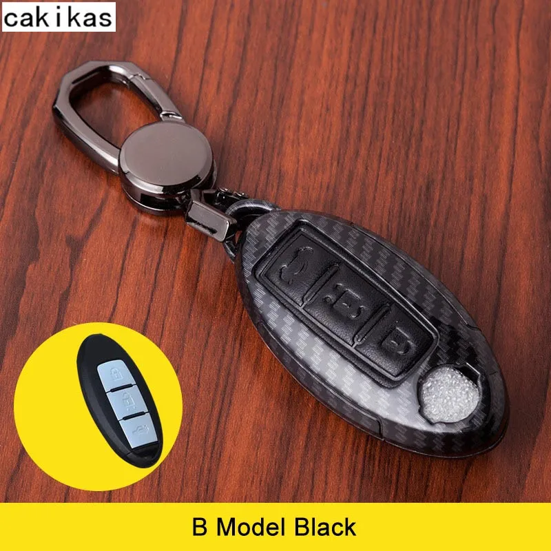 Кожаный чехол брелок Cakikas для Nissan Versa Maxima Altima Rogue Armada Sentra Murano Infiniti FX35 QX60|Футляр