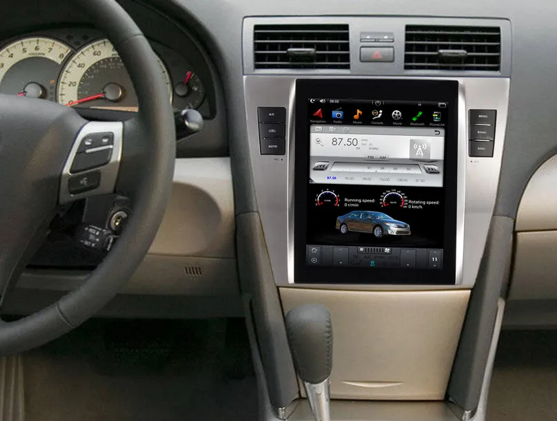 Tesla style 10 4 дюймов android 9 0 автомобильный dvd плеер для TOYOTA CAMRY 2007 2011 Авто A/C мультимедиа