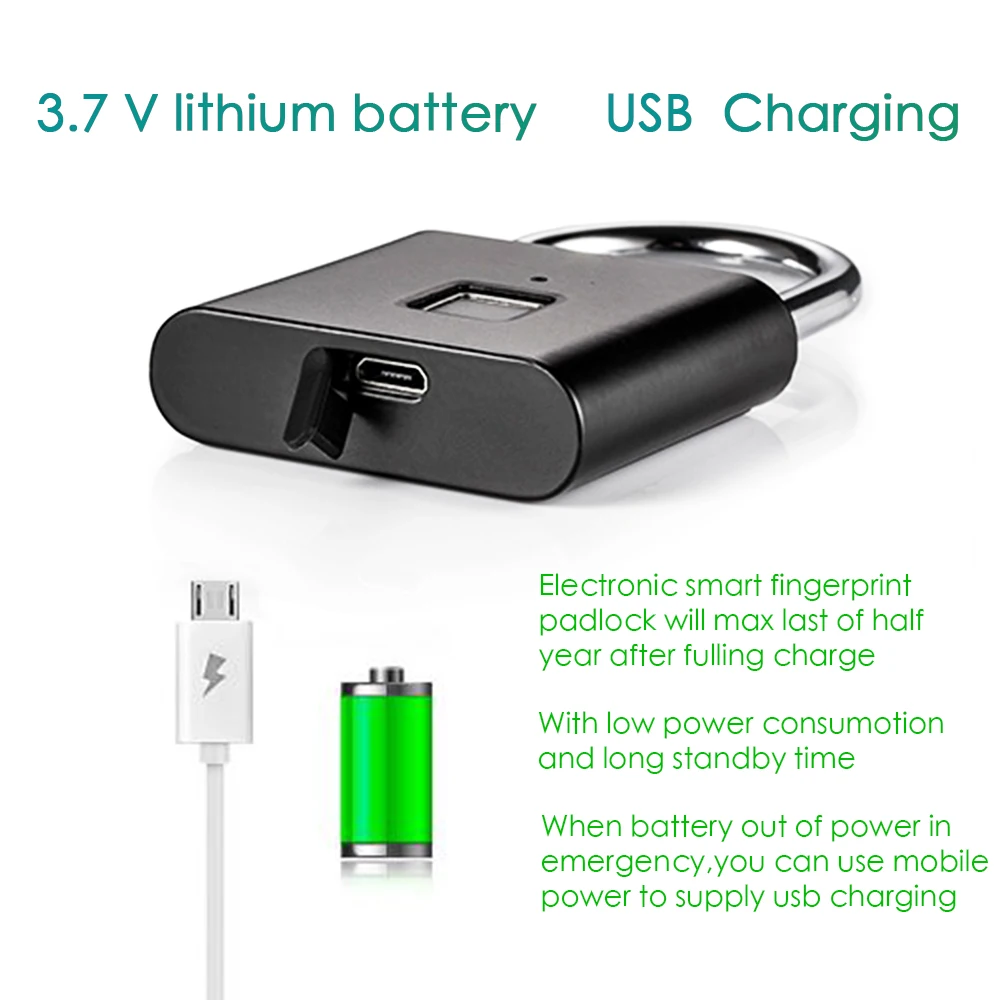 Смарт Keyless Отпечатков пальцев Электрический замок IP65 Водонепроницаемый