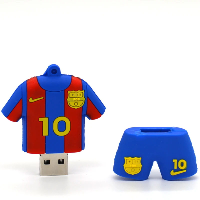 

Full Size Soccer Jersey USB Flash Drive Pen Dives 4G 8G 16G 2G 1GB Memory sticks U disk Cool pendrives / thumdrives flash card