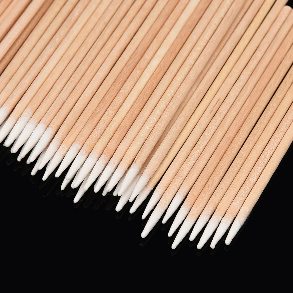 Лучшая сделка 100 шт. Микро Кисти для микроблейдинга размера S/L ватные палочки без