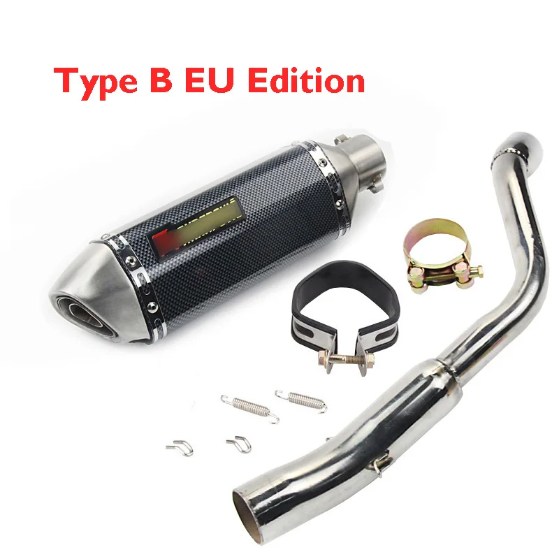 Type B EU Edition CB600F Hornet без шнуровки, выхлопная система мотоцикла, глушитель, хвостовой глушитель, соединительная трубка, весь набор для Honda CB600F Hornet - Цвет: Type B EU Edition