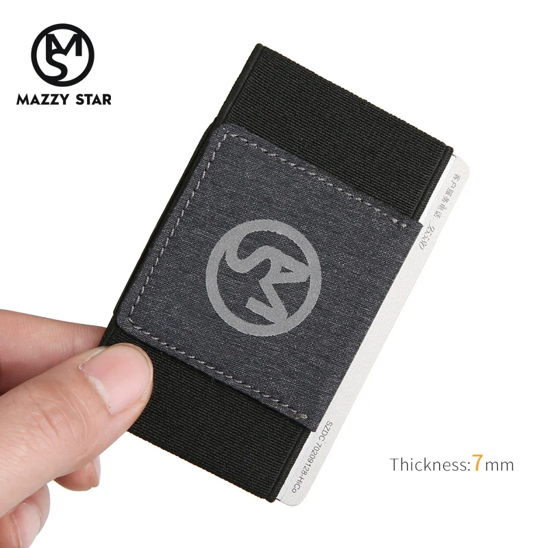 Mazzy кошелек со звездами с задним карманом ID держатель для Карт RFID Блокировка мини