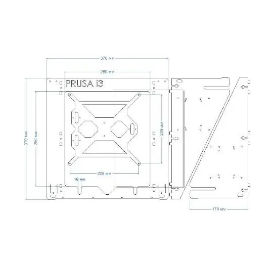 Horizon слон 3D-принтеры RepRap Мендель Prusa i3 Рамки 6 мм фанеры + Шурупы ЖК-дисплей