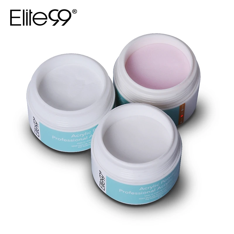 Elite99 акрил Liquid Crystal дизайн ногтей маникюр наращивание Builder прозрачный розовый