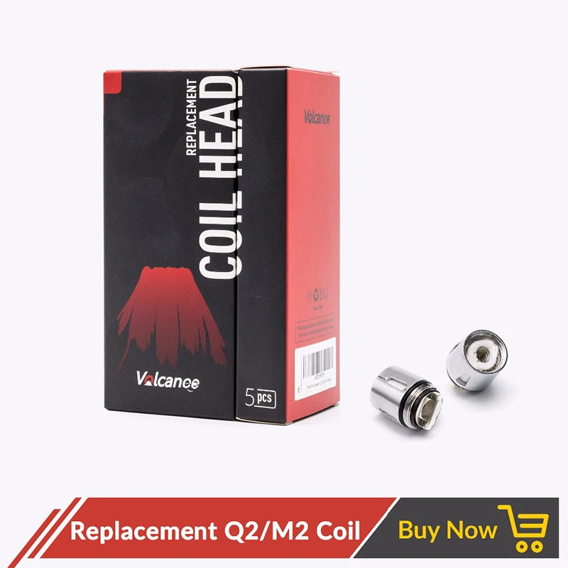 Volcanee 5 шт. сменная катушка Q2 M2 0.4ohm 0.15ohm вейпер для V8 Большой Детский Танк ядро электронная сигарета распылитель Vape катушки