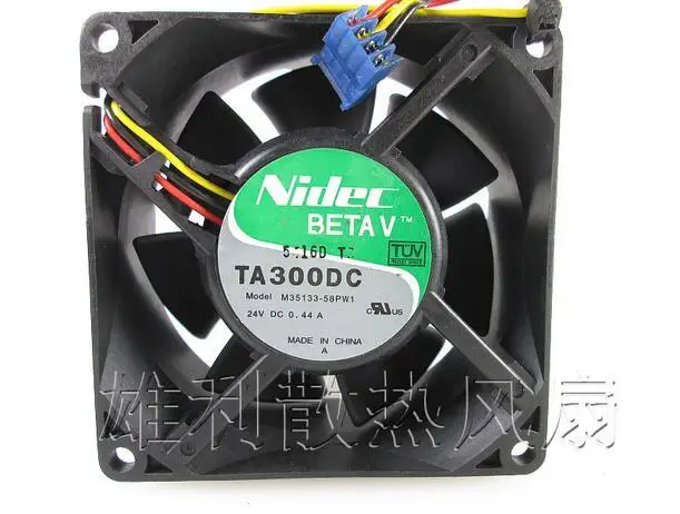 NIDEC 80*80*38 8 см DC 24V 0.44A M35133 58PW1 3 линии инвертор сварочное оборудование вентилятор