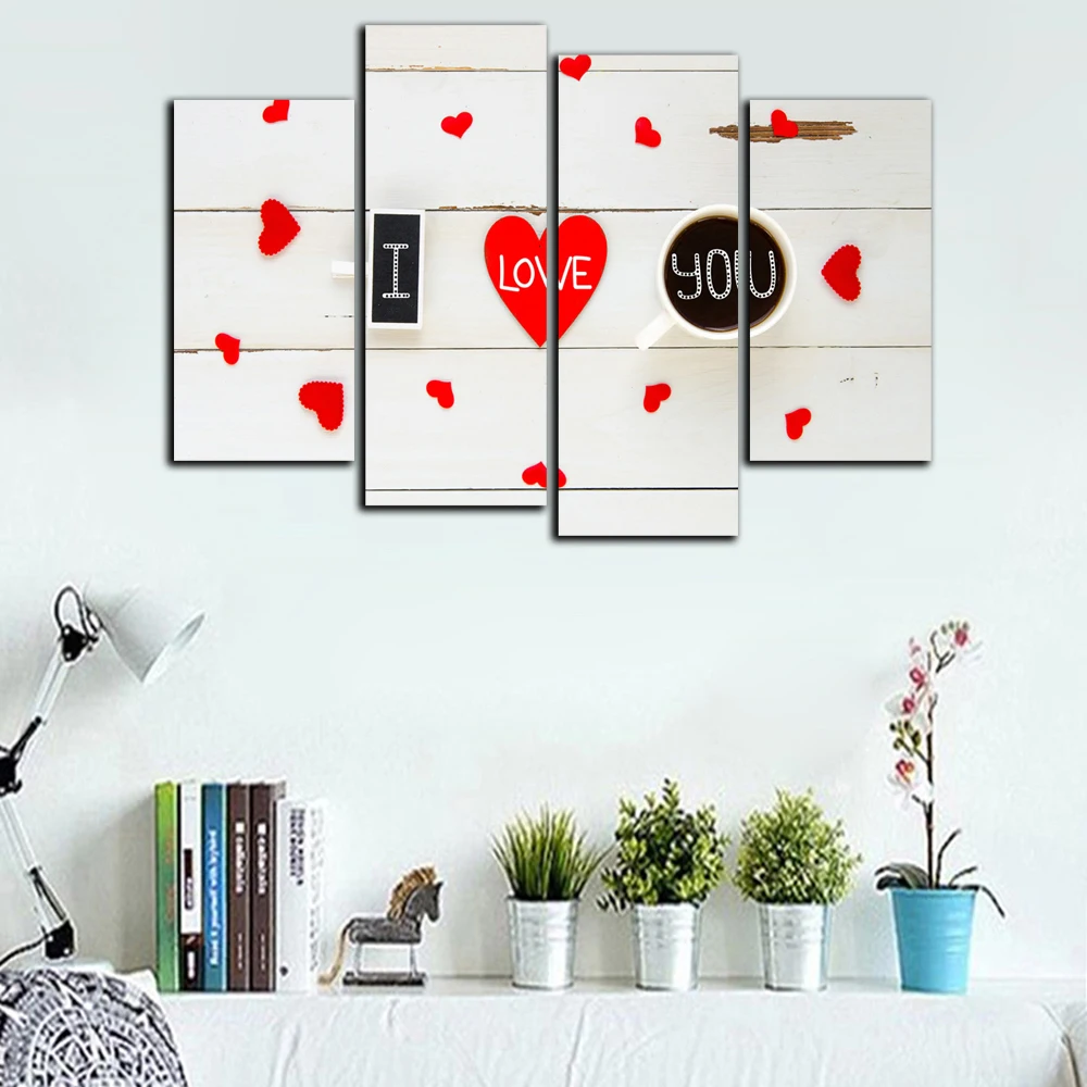 

Home Decor Letter I Love You Canvas Painting for Living Room Modular pictures Wall Art Paintings On The Wall Canvas Prints Love