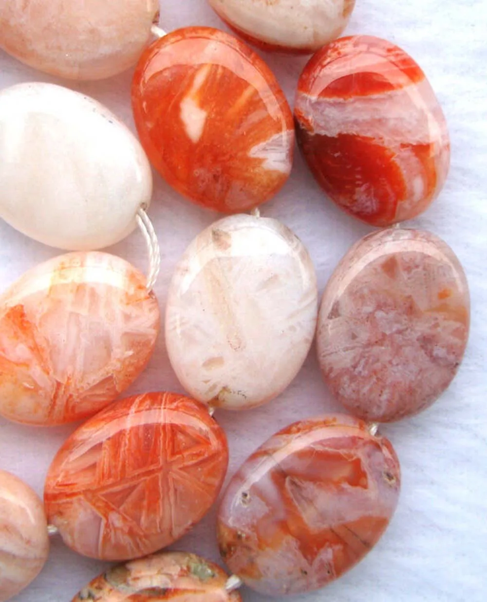 Натуральный Красный бамбуковый Агат Плоская овальная форма 12*16 мм свободные