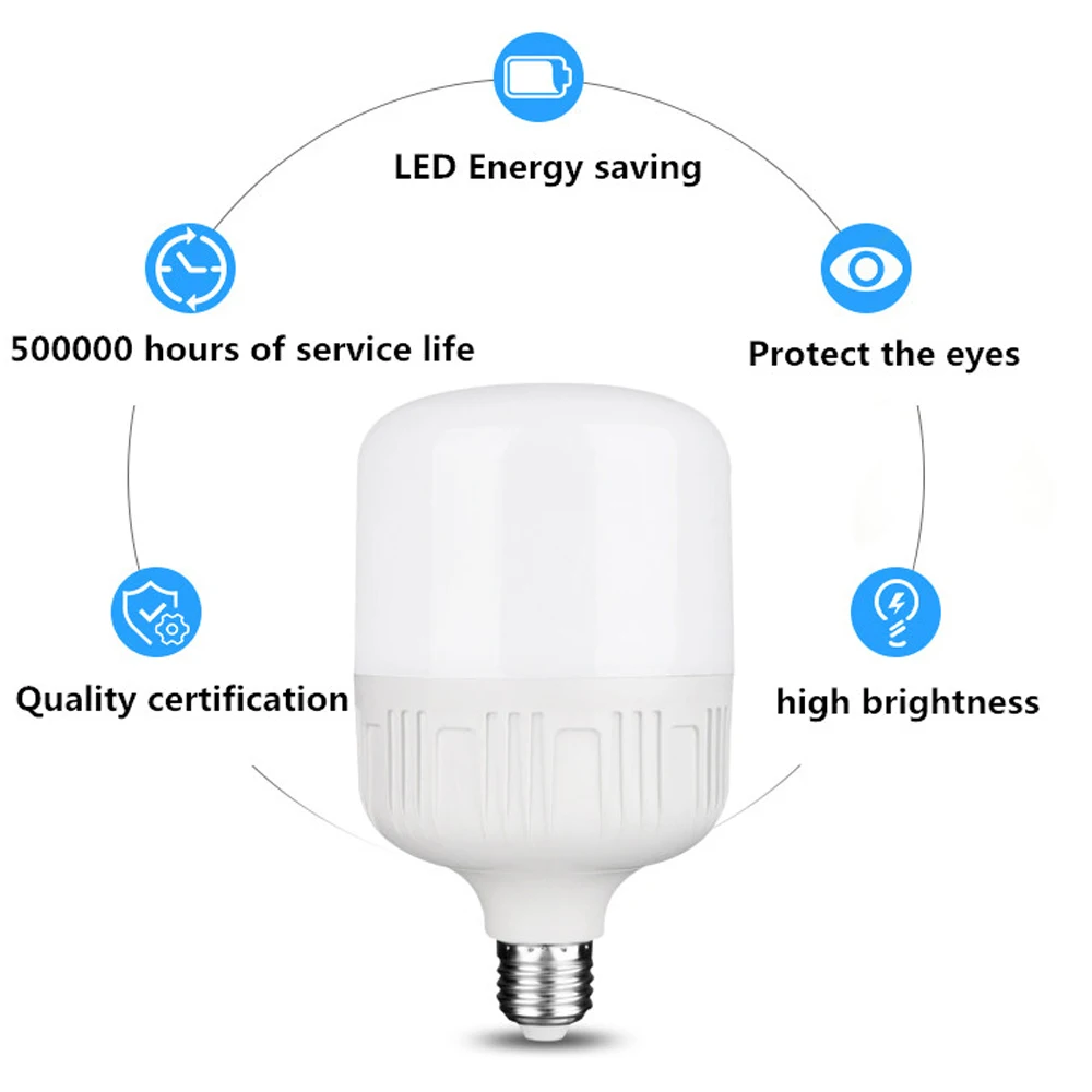 Высококачественный светодиодный энергосберегающий светильник E27 SMD 2835 5 Вт 9 13 18