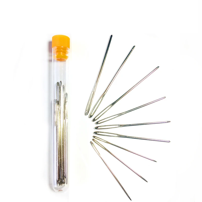 2019 New 9pcs 3 Size security not hurt the hand Aluminum Hand Sewing needle Clothes quilt embroidery knitting needles X4002 | Дом и сад