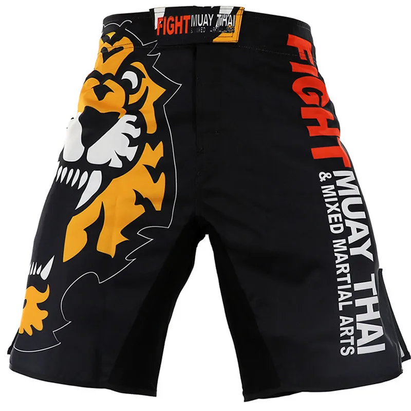 Летние Новые мужские ММА бои Муай Тай Тигры шорты UFC смешанные фитнес боевые тренировки Муай Тай Санда пот быстросохнущие - Цвет: 1