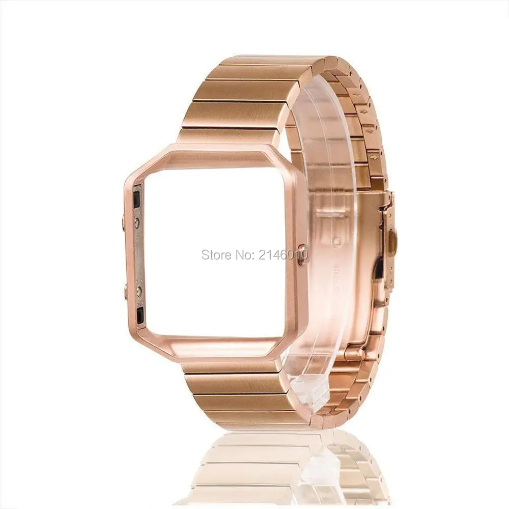 Ремешок для наручных часов из нержавеющей стали с металлической рамкой Fitbit