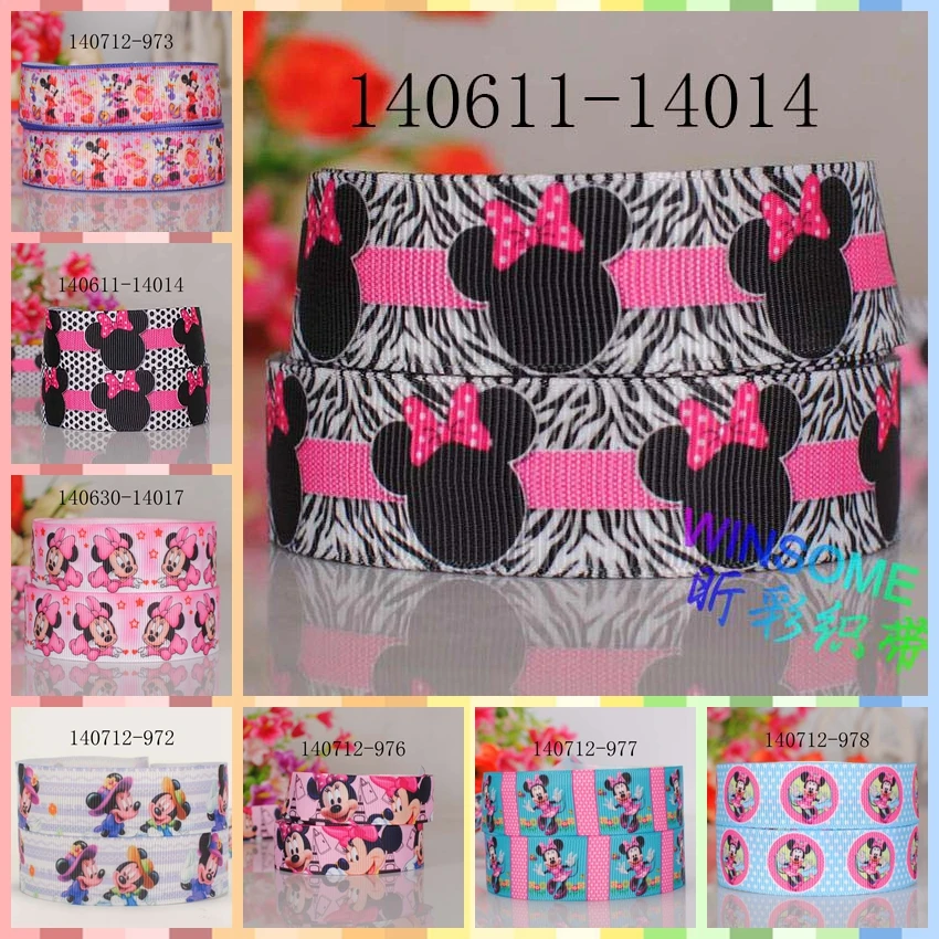 10 ярдов-разные размеры-яркая лента с изображением Микки из мультфильма | Дом и сад