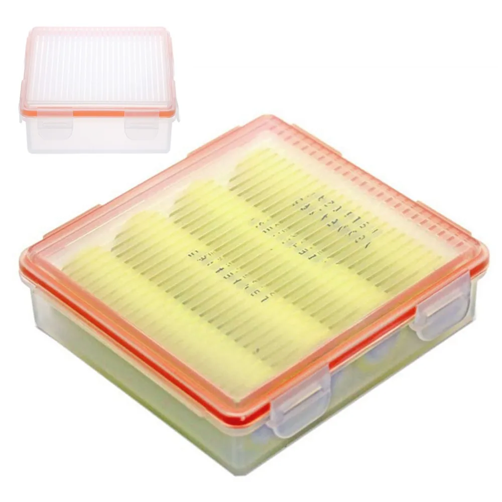 Портативный прозрачный пластиковый чехол держатель для 4 аккумуляторов 18650|case