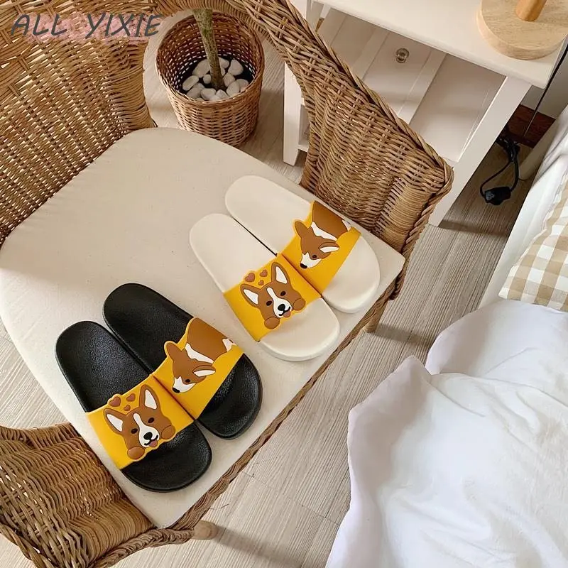 Женские шлепанцы на каждый день ALL YIXIE пляжные без застежек домашние тапочки лето
