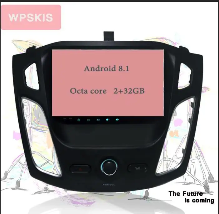 Ram 4G rom 64G HD 1024X600 Android 9,0 автомобильный dvd-плеер для Ford Focus 3 2011 2012 2013 gps навигация радио 3/4G wifi Аудио - Цвет: 8.1 2G-32G 8core