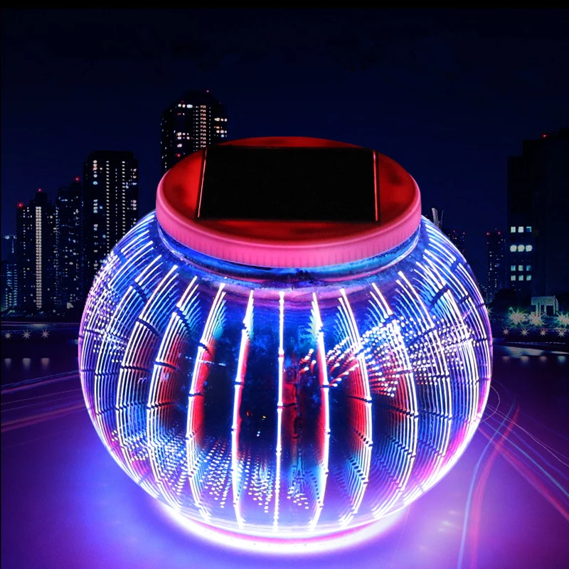 Светодиодный светильник для лужайки мозаика стекло солнечная энергия шар