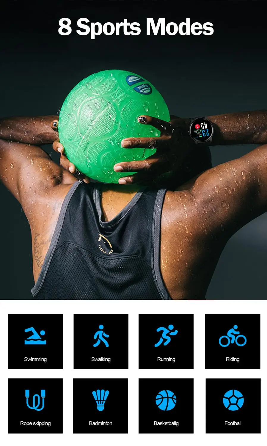 S08 smart bracelet heart rate blood pressure watch Men wristband fitness tracker sport smartwatch relogio | Электроника