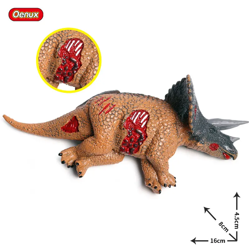 Without Box Oenux достаринный дикарь Юрского Периода Динозавры фигурки T-Rex pterodacktyl Велоцираптор Модель Фигурки Коллекция детская игрушка - Цвет: Without Box