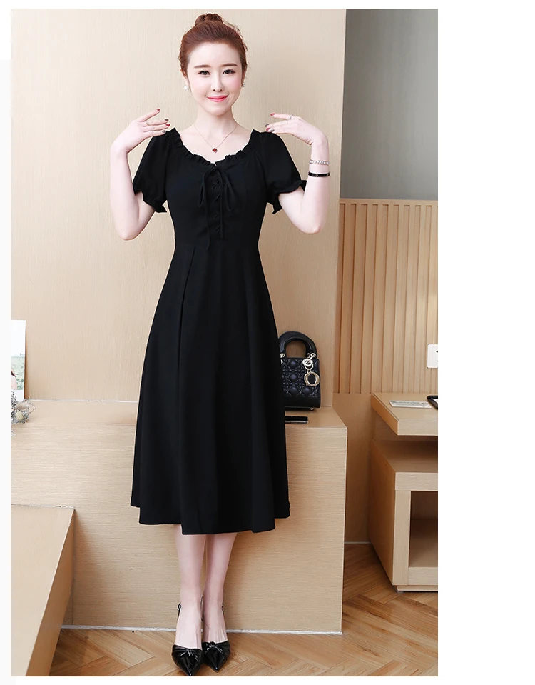 Женское летнее платье-миди с юбкой трапециевидной формы размеры XXL XXXL 3XL XXXXL 4XL 5XL |