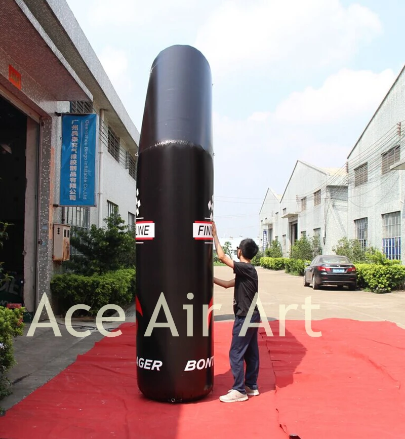 Черная надувная АРКА из ПВХ со съемным индивидуальным баннером для событий в