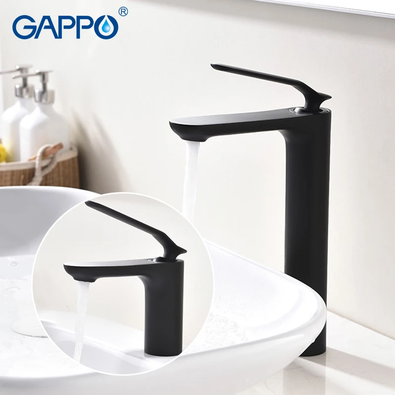 GAPPO смеситель для душа, смеситель для ванной комнаты, кран для раковины, кран для ванны, латунный дождевой кран для ванны, краны для ванной, черный водопад, водопроводный кран