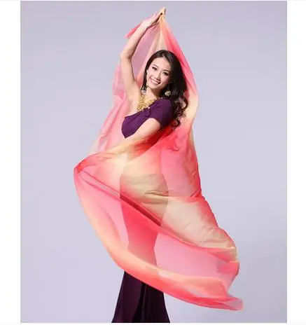 Женская Фата для танца живота из искусственного шелка 2 5*1 м|veil dress|fabric knitfabric staples |