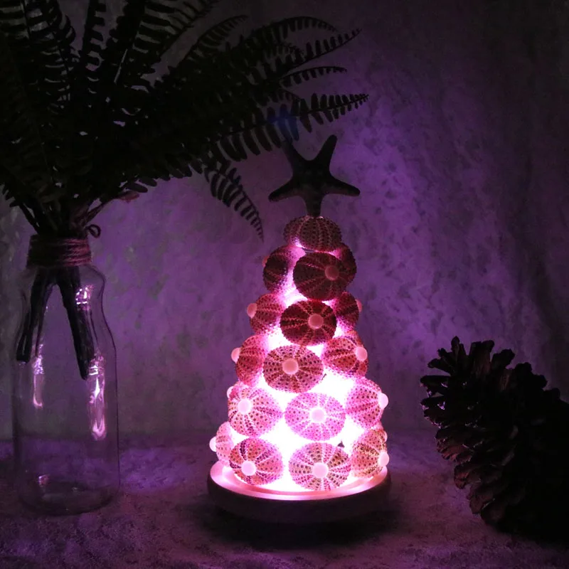 Бесплатная доставка (1 компл./Лот) розовая морская урчин Рождественская елка