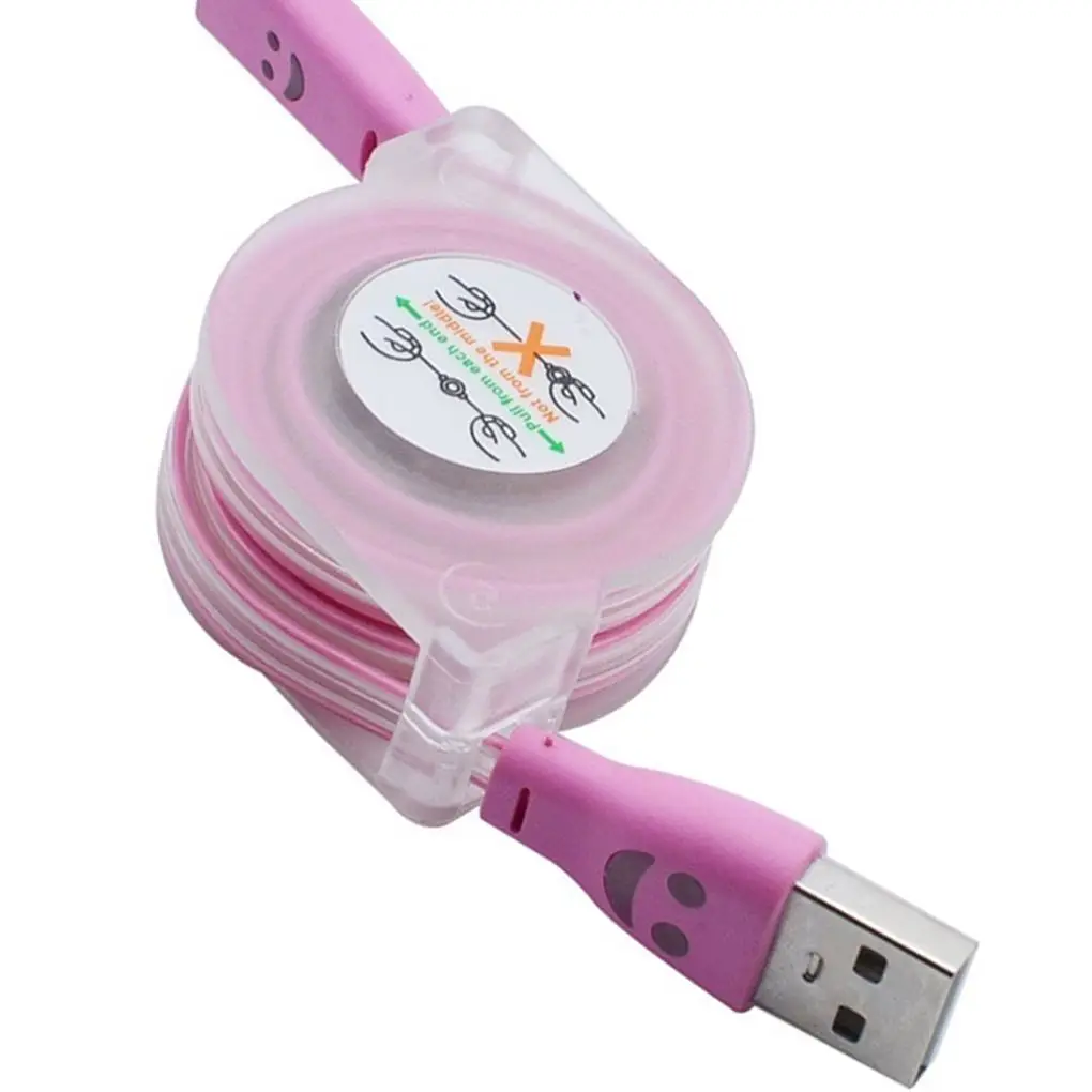 Выдвижной светодиодный светильник микро USB кабель светящийся запасной для Android