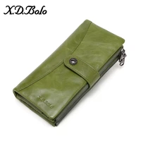 x d bolo new women wallet long purses clutch wallets female fashion phone purse card holder money bags leather wallets