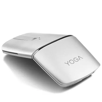 Lenovo Беспроводная мышь для йоги и офиса, игровая мышь, складная мышка bluetooth для компьютера MAC, ПК, ноутбука, игровая мини мышь - Цвет: Серебристый