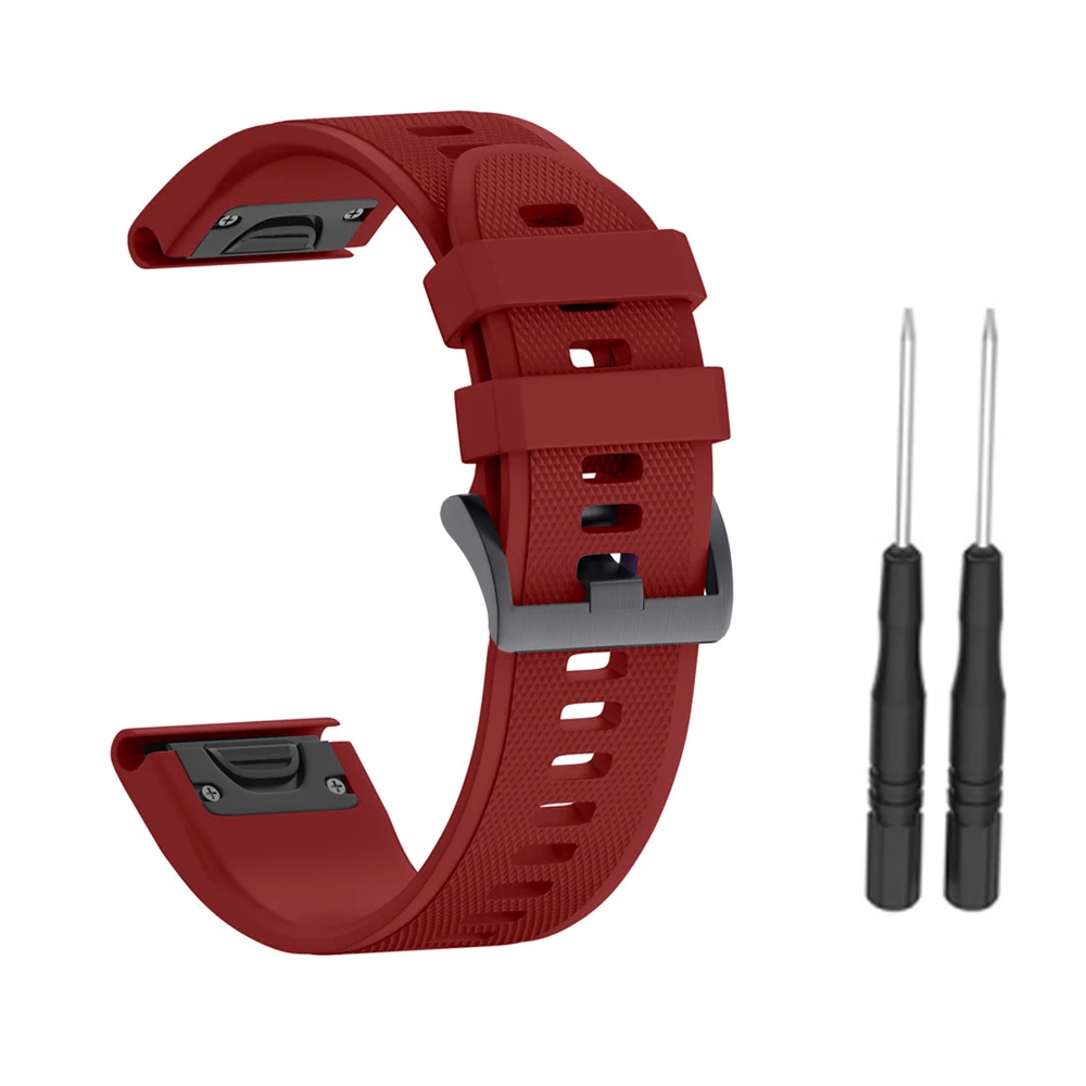 22 20 мм ремешок для часов Garmin Fenix 5X5 5S Plus 3 3 HR Forerunner 935 часы Quick Release силиконовый легкий ремешок на запястье - Цвет: 4