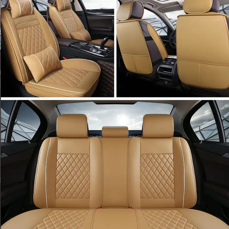 Универсальные чехлы для автомобильных сидений из искусственной кожи seat LEON Ibiza